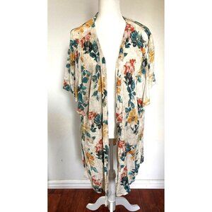 Maurices Womens Floral Kimono Cardigan XXL